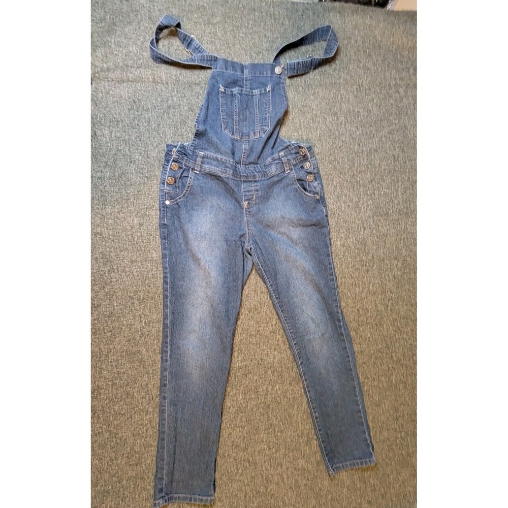 Wallflower Womens Denim Bib Overalls Size Large Blue Indie Fashionable Jeans